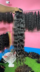 วิกผมเรมี่หยักศกธรรมชาติผมเรมี่หยักศกแบบหนา24นิ้วคุณภาพสูง - Product Image 4