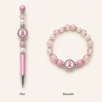 Breloques personnalisées en silicone PVC arc-en-ciel pour la sensibilisation au cancer du sein, pour stylos et perles DIY, marque PDD, fabriquées en Chine