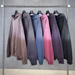 Sudadera con Capucha de Algodón Peinado para Hombre, Diseño OEM Novedoso, Lavado Ácido, Peso Pesado, Color Sólido, Estilo Urbano, 465 Gsm, Efecto Desgastado - Product Image 2