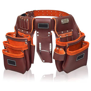 กระเป๋าใส่เครื่องมือหนังแท้ ดีไซน์โดดเด่น แข็งแรง ทนทาน น้ำหนักเบา พกพาสะดวก มีช่องใส่ของหลายช่อง ใช้งานได้หลากหลาย - Product Image 1