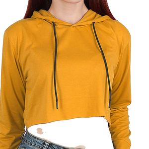 Sudadera corta de algodón para mujer disponible en un proveedor mayorista para mercados globales con costuras de primera calidad. - Product Image 2
