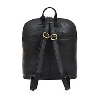 Sac à dos en cuir véritable noir, minimaliste, écologique, multifonctionnel, 20-39L, motif bonbon, logo personnalisable