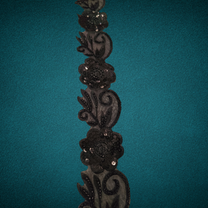 Tela de encaje bordado Floral colorido con patrón intrincado Ajuste de tul Elegante ropa de boda de gama alta decoraciones de boda - Product Image 5