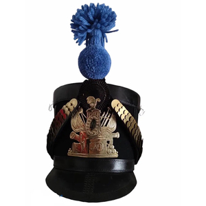 Casco Shako de la Gran Armada Francesa, placa de latón prensado, era Napoleónica, precio económico, diseño personalizado OEM, venta al por mayor - Product Image 2