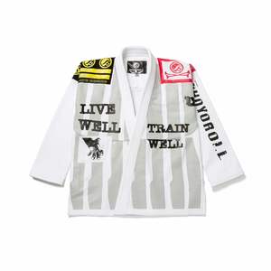 2025 famoso modelo BJJ GI Unisex alta calidad brasileño Jiu Jitsu Kimono con pantalones cortos de diseño personalizado hecho a medida - Product Image 1
