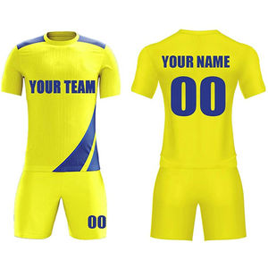 Conjunto de Uniforme de Fútbol de Jersey de Talla Grande, Impresión Digital con Nombre del Equipo, Manga Corta, 100% Poliéster, Secado Rápido, Unisex, para Adultos - Product Image 1