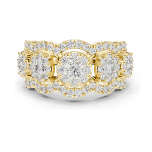 Anillo de Diamante Cultivado en Laboratorio de 1.35 CT para Mujer, Claridad VVS-VS, Oro de 18KT, 14KT, 10KT y Plata 925, Oro Rosa, Amarillo y Blanco - Product Image 1