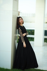 Vestido Maxi de Chifón Anarkali Lehenga Choli Premium para Bodas, Manga Larga, Acrílico, para Mujer, Ropa de Fiesta India y Pakistaní - Product Image 3