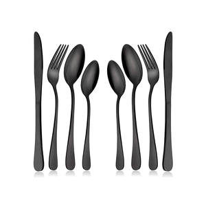 Juego de cubiertos de acero con espejo Cuchara de acero inoxidable de aduanas barata 8 piezas Artículo decorativo de boda Venta más vendida - Product Image 3