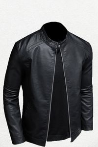 Chaqueta elegante de cuero Vintage para hombres y mujeres con piel sintética hecha de tela de lona duradera - Product Image 3