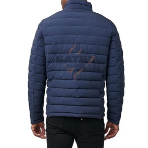 Chaqueta Acolchada con Cuello Alto para Hombre, Estilo Moderno, para Otoño, Uso en Exteriores, Resistente al Viento, Transpirable, Colores Personalizados, Logotipo Frontal - Product Image 3