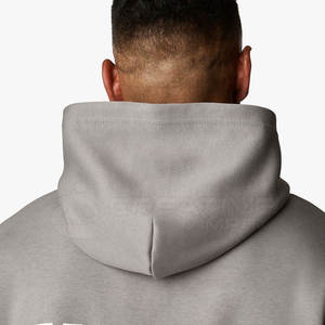 Sudaderas con capucha de algodón para hombre al por mayor fábrica logotipo personalizado contraste de color sin cremallera diseño invierno temporada cuello con capucha - Product Image 5