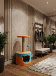 ที่เกาในปราสาทแมวอเมตาสดใสสำหรับแมวทุกขนาด - Product Image 4