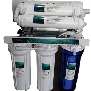 Sistema purificador de agua de ósmosis inversa con filtro de agua calificado 100 GPD RO membrana 24V bomba de refuerzo 4G tanque de plástico