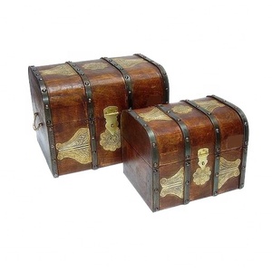 Handmade Mini Wooden <b>Box</b> High Quality Treasure <b>Chest</b> Pine Wood Home Decorative Item Antique Design Wooden <b>Box</b> Luxury Packaging - Product Image 5