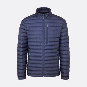 Veste matelassée légère et imperméable, coupe-vent, col montant, fermeture à glissière respirante pour les activités de plein air. - Product Image 1