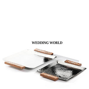 Plateau à chocolat en or design Plateau à chocolat fait main en forme de rectangle Articles alimentaires les plus vendus Nouveau plateau à chocolat - Product Image 6