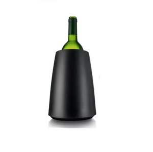 Refroidisseur à vin unique de qualité supérieure Design classique Refroidisseurs à vin de table portables en acier inoxydable noir à revêtement en poudre - Product Image 1