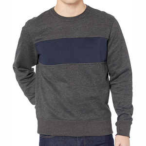 Logo personnalisé 100% coton unisexe surdimensionné sweat ras du cou plaine teint polaire pour l'hiver pour les hommes - Product Image 1