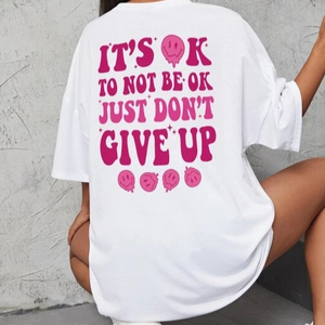 Camisetas con serigrafía para mujer, camiseta informal para mujer, camiseta de gran tamaño para mujer - Product Image 1