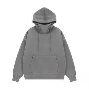 เสื้อฮู้ดคอสูงแบรนด์ทันสมัยสำหรับผู้หญิง สไตล์ลำลองทรงหลวม ไซส์ XL ผ้าฝ้าย 100% ซับในอย่างดี บริการ OEM มีให้บริการ - Product Image 3