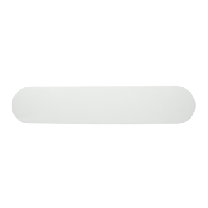LongLife Rounded Self-Adhesive <b>PVC</b> Floor Marking <b>Strip</b> White 90 X 450mm 50 Pack-LGR-90450-02 - Product Image 1