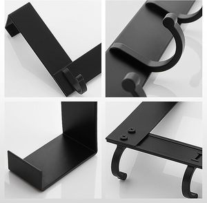 Over Door Hanger With Metal Over the Door Towel Hooks Decorative Over Door Organiser With Black for Coat Scarf Bag Towel Key Cap - Product Image 5