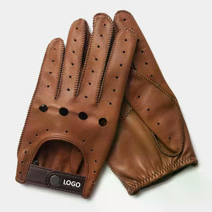 Gants de conduite en cuir véritable antidérapants personnalisés Confortables et très vendus Design antidérapant - Product Image 1