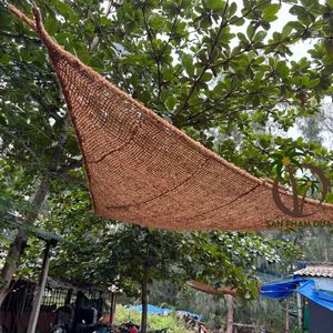 เรือใบบังแดดน้ําคอยร์ เรือใบบังแดด เส้นใยมะพร้าวธรรมชาติ 100% สามเหลี่ยม/ หลายรูปทรง ขนาด/ เรือใบบังแดดมะพร้าว - Product Image 2