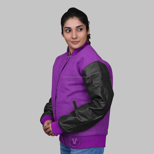 Logo personnalisé veste universitaire de haute qualité pour hommes coupe classique vert Melton laine cuir manches collège style forêt peau de vache vert - Product Image 6