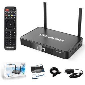 SUPER BOX S7 PRO Original, Centro Multimedia Inteligente, 4GB RAM, 32GB ROM, Reproducción Semanal, EE. UU. Disponible en Almacén - Product Image 1