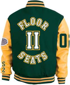 Veste bomber en cuir sur mesure, veste de baseball vintage, veste universitaire pour homme - Product Image 6