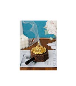 Wooden Sandalwood <b>Bakhoor</b> <b>Burner</b> Crafted Durable for Safe Indoor Incense Burning Home Use Relaxation Prayer Rooms Comfort Craft - Product Image 4