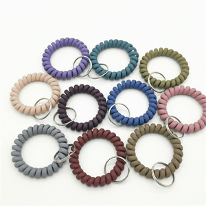 Bracelet extensible porte-clés Flexible spirale poignet porte-clés Sauna <span class=keywords><strong>piscine</strong></span> ID Badge Gym dragonne porte-clés - Product Image 3