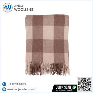 Couverture en laine douce de luxe de qualité supérieure Jacob par un fabricant indien à prix abordable - Product Image 2