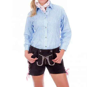 2025 le plus populaire bavarois Vintage en cuir court Lederhosen pour hommes traditionnel authentique allemand tenue haute Oktoberfest marron - Product Image 6