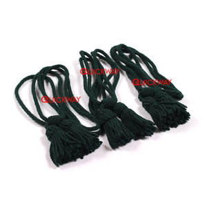 Cordon de chapeau uniforme de cérémonie personnalisé couleur verte vente quantité en vrac fabrication cordons de chapeau 2025 - Product Image 6