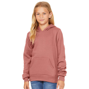 Venta al por mayor de alta calidad invierno 100% algodón polar logotipo personalizado bordado niños Sudadera con capucha sudaderas Casual Color sólido bolsillo Unisex - Product Image 6