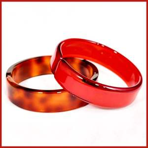 BANGLE EN RÉSINE COULEUR ÉLÉGANTE CONCEPTION COMPLÈTE BANGLES COULEUR PERSONNALISÉE PLEINE ET FNSH Bracelet exquis en résine acrylique de petite taille - Product Image 3