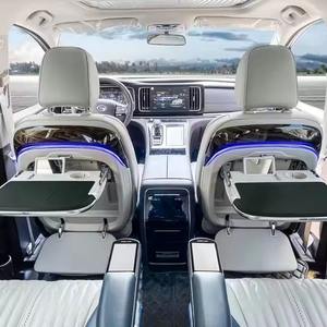 โต๊ะด้านหลังเบาะรองนั่งด้านหลังเป็นคลื่นที่ชาร์จไร้สายโลหะพื้นผิวหยักชุดตกแต่งภายในตกแต่งแบบไร้สาย - Product Image 1