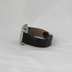 Montre en diamant Moissanite de style Hip Hop de luxe élégante moitié glacé noir brillant cadran romain Premium 20mm accessoire de bande de haute qualité - Product Image 3