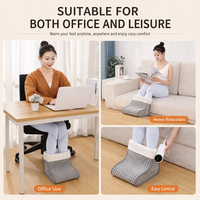 Bottes chauffantes électriques en peluche douce, matériau ultra-doux en cristal, chauffe-pieds thermiques pour la maison et la chambre à coucher (vente en gros)