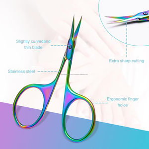 กรรไกรตัดเล็บสแตนเลสโค้งเคลือบไทเทเนียมหลายชั้น สำหรับทำเล็บมือและเล็บเท้า คมกริบ สวยงาม รับทำโลโก้ตามสั่ง - Product Image 2