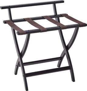 Portaequipajes de madera de grado hotelero con correas fuertes y acabado suave que ofrece un aspecto elegante y un soporte fiable - Product Image 1