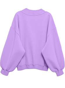 Moda de gran tamaño cuello en V sudadera Unisex suelta suéter acanalado dobladillo y puños Streetwear Casual Sudadera con capucha alternativa - Product Image 4