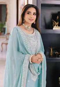 Vestidos de fiesta de diseñador Punjabi, vestidos formales indios paquistaníes con bordado a mano, nuevo artículo, todos los tamaños disponibles - Product Image 5