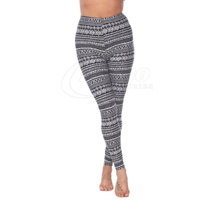 Leggings en polyester et élasthanne tricotés respirants à taille haute, personnalisables par sublimation, vente en gros - Product Image 4