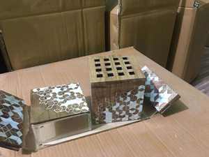 Ensemble d'encensoirs islamiques écologiques, fabriqués en bois et résine arabes, faits à la main pour neutraliser les odeurs et embellir la décoration intérieure - Product Image 5