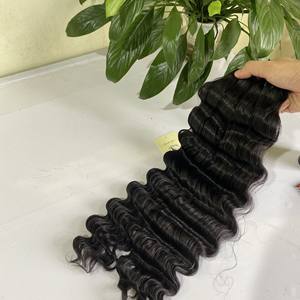 Tissage à brésiliens Extensions de cheveux, lots de mèches de cheveux, ondulées, couleur naturelle, bon marché, 100%, nouveau produit, vente en gros - Product Image 5