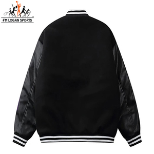 Chaqueta de equipo deportivo para hombre y mujer, chaqueta de alta calidad con logotipo personalizado, a la última moda, con estilo de equipo universitario, de FM LOGAN SPORTS, OEM - Product Image 2